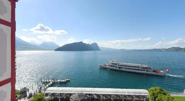 Двухместный номер Standard с видом на озеро Hotel Vitznauerhof - Lifestyle Hideaway at Lake Lucerne
