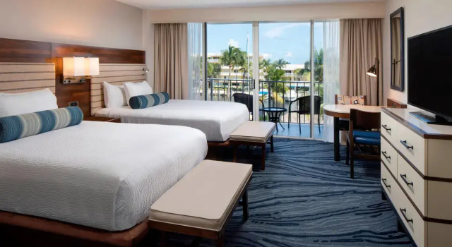 Четырёхместный номер Standard с видом на гавань Courtyard by Marriott Key Largo