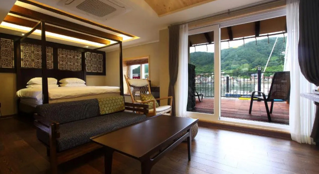 Люкс с видом на море Tongyeong Hansan Marina Resort