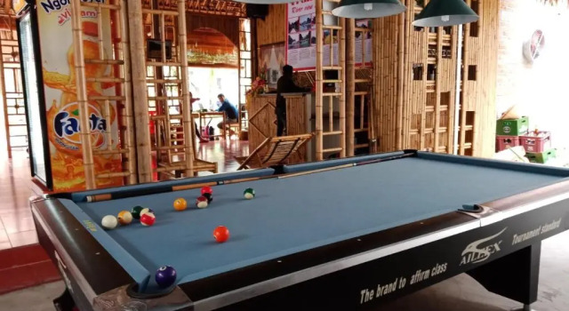 Кровать в общем номере Trang An River View Homestay