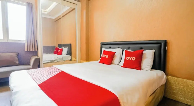 Luxo Casal quarto OYO 93927 Apartemen Gateway Pasteur By Taufan