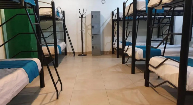 Кровать в общем номере Hotel Casa Fernanda