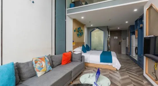 Четырёхместный люкс Free guest loft hotel (Enshi Jingui boulevard cultural center branch)