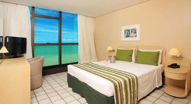 Двухместный номер Deluxe с видом на море Hotel Golden Park Recife Boa Viagem By Nacional Inn