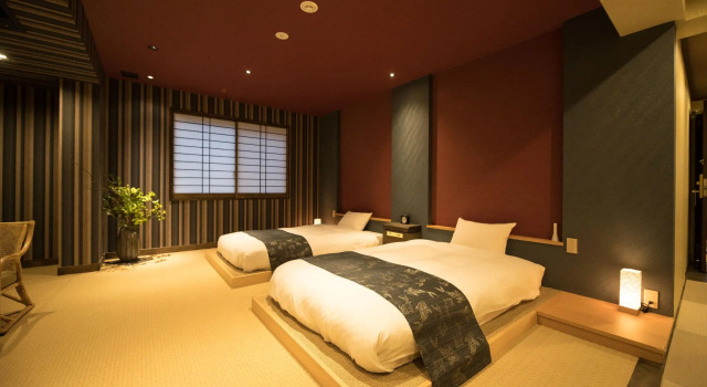Четырёхместный номер Deluxe HOTEL SHIKISAI KYOTO