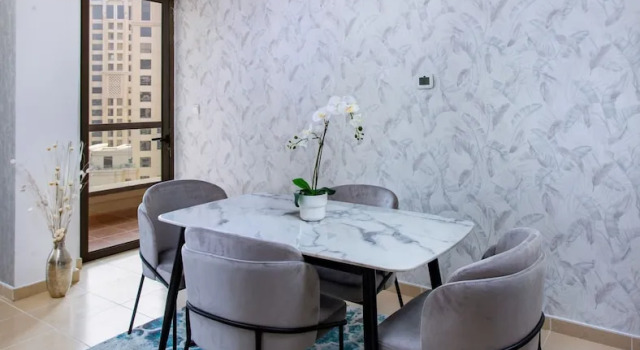 Апартаменты Classic с 2 комнатами с балконом и с видом на гавань Spacious 2 bedroom with Amazing Marina View Rimal JBR