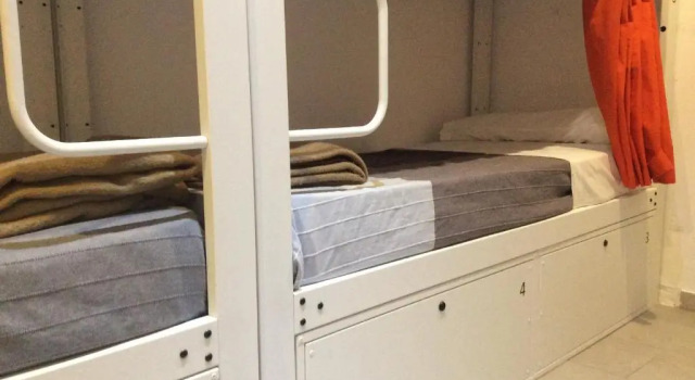 Кровать в общем номере Hostelscat