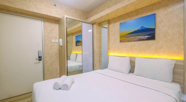 Elegant Studio (No Kitchen) Apartment at Green Bay Pluit, Rezervovat Apartmán Hotely v Penjaringan s parkováním, Parkování