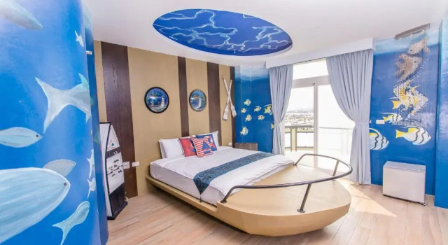 Двухместный номер Standard с балконом и с видом на море Jin Pin Hotel