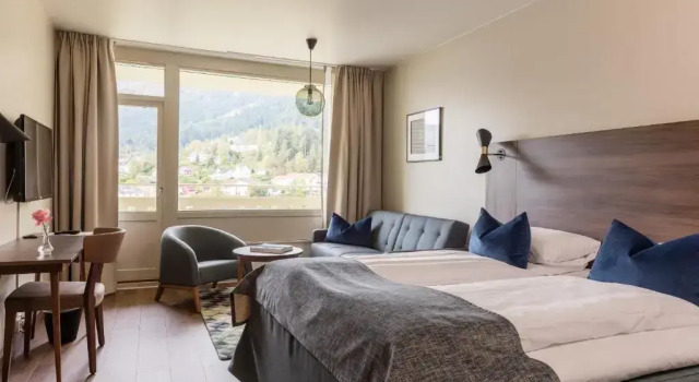 Двухместный номер Standard с красивым видом из окна Kviknes Hotel