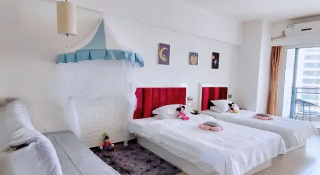 Семейный тент с видом на море Yimi Yangguang Seaview Holiday Apartment