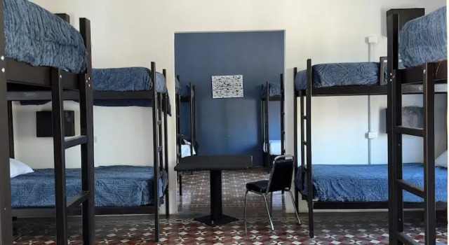 Кровать в общем номере Choco Hostel