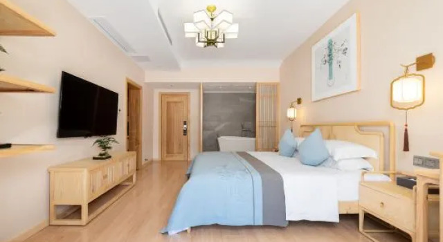 Семейный люкс с 2 комнатами с видом на реку Sulv Lotus · Pushu Manju River View Holiday Hostel