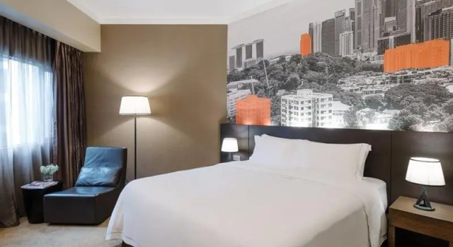Deluxe Doppel Zimmer mit Stadtblick Pullman Singapore Orchard