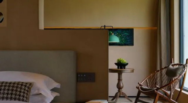 Люкс с красивым видом из окна Mu Yi Mu Yi See the mountains and wild luxury art vacation