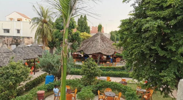 Camera doppia Standard con balcone e con vista sul giardino Le Baobab