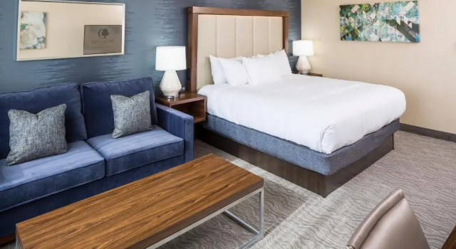 Номер Standard с балконом и с видом на внутренний двор DoubleTree by Hilton Boston-Andover