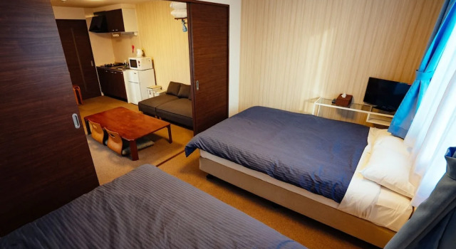 Семейный номер Deluxe с балконом Bens Guesthouse Kyoto