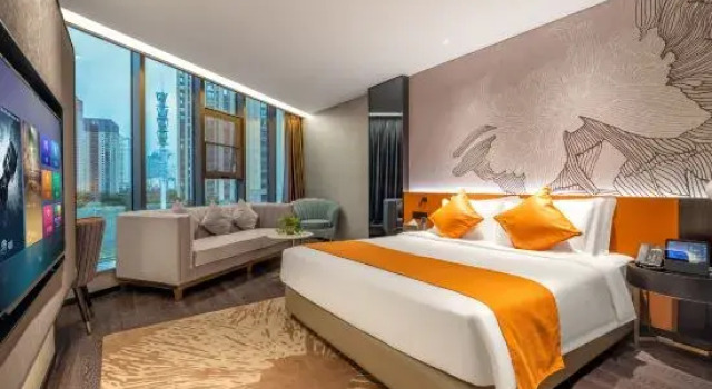 Двухместный люкс c 1 комнатой Handing Jusheng Hotel (Kunming Wuyue Plaza Sunac Chunfeng Shili Branch)