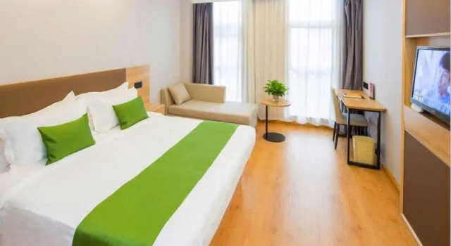 Двухместный номер Standard GreenTree Inn Tianjin Xiqing Development Zone Renrenle Square Express Hotel