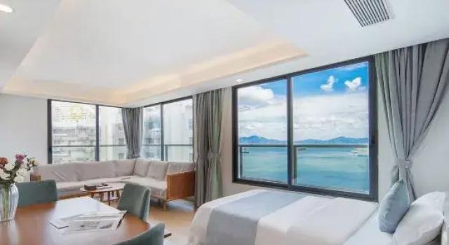 Люкс Executive с 2 комнатами с видом на море Huidong Tangxia Resort Hotel (Xunliaowan Financial Street Sea World)
