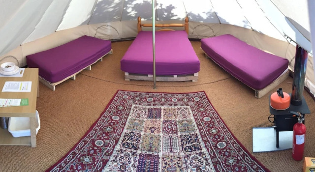Bell Tent Glamping, Buchen Sie Campingplatz Southampton Hampshire