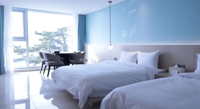 Люкс с частичным видом на океан Yeosu Calacatta Hotel & Resort