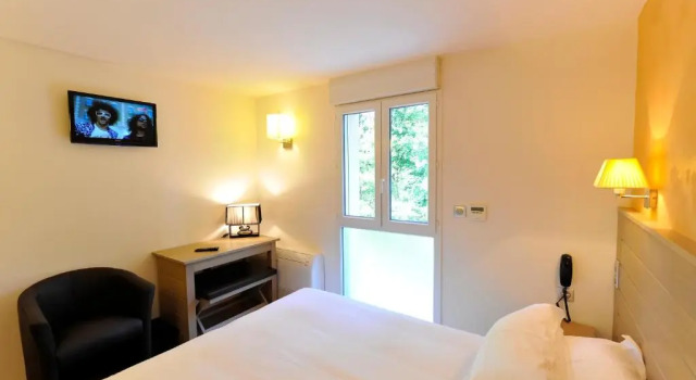 Двухместный номер Superior с видом на реку Logis Hôtel Restaurant Les 2 Rives - A75, en bordure de rivière