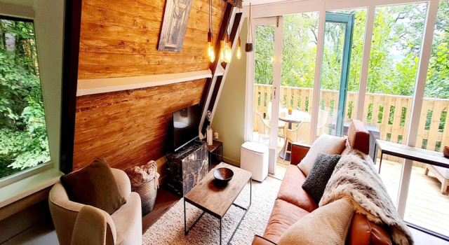 Шале Cozy Woodland Chalet Near Durbuy