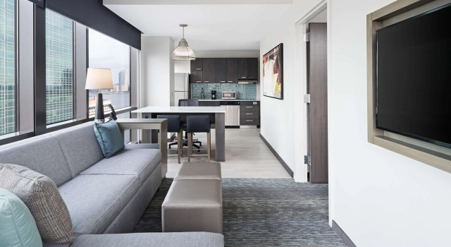 Двухместный люкс c 1 комнатой Hyatt House Jersey City