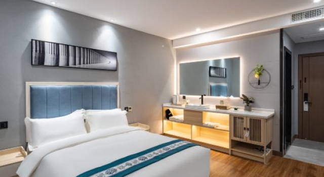 Двухместный люкс Premium с 2 комнатами EZBoomtel Hotel (Ningbo Cixi Yintai Municipal Government)
