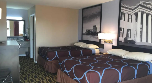 Четырёхместный номер Standard Super 8 by Wyndham Ocean Springs Biloxi