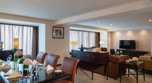 Двухместный люкс c 1 комнатой Marriott Executive Apartments Tianjin TEDA