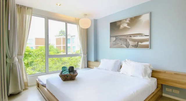 Апартаменты Luxury с 2 комнатами с балконом Hua Hin Luxury Beachfront Condo By Mon