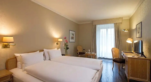 Двухместный номер с видом на реку Grand Hotel Beau Rivage Interlaken