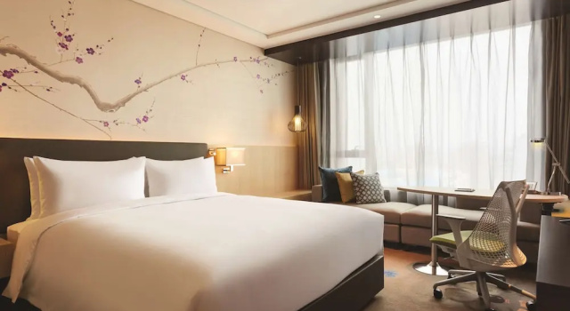 Двухместный номер Standard с видом на реку Hilton Garden Inn Dandong