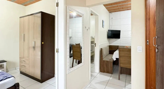 Апартаменты с балконом Residencial Amizade - Praia da Pinheira