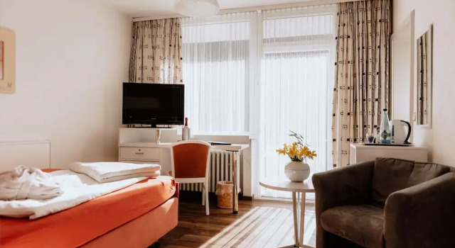 Одноместный номер Standard с балконом Parkhotel Weber-Müller
