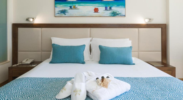 Standard Double room with side sea view Golden Bay Beach Hotel