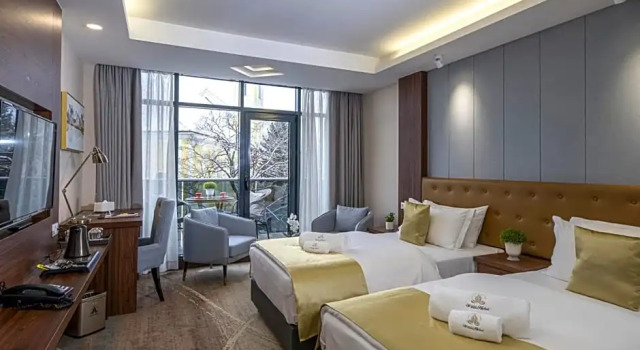 Двухместный номер Deluxe с балконом Willis Hotel Business & Wellness