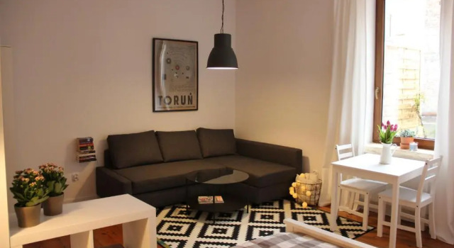 Студия Apartament z patio w centrum Starego Miasta
