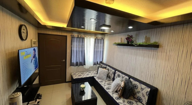 Семейный номер Standard с 2 комнатами с видом на бассейн One Oasis Condo 2 BR Near SM City Davao