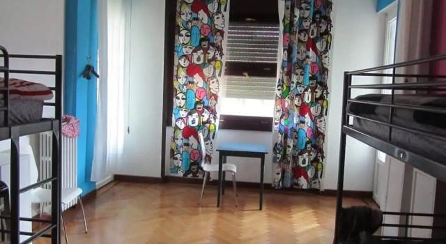 Кровать в общем номере Central Hostel Milano