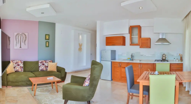 Апартаменты Economy c 1 комнатой с балконом и с видом на город Çınarlar Apart Hotel KAŞ