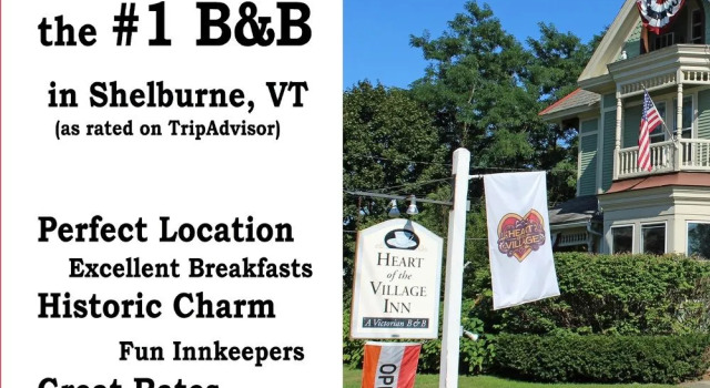 Heart of the Village Bed & Breakfast in Shelburne VT, Buchen Sie Hotel  