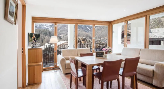 Апартаменты с 3 комнатами с балконом Sonnmatten Boutique Hotel & Apartments Zermatt