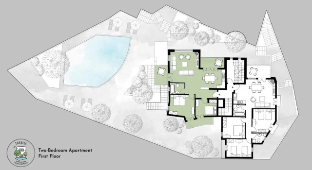 Апартаменты Villa "Thealia", 430 m2 with swimmg pool - sea view
