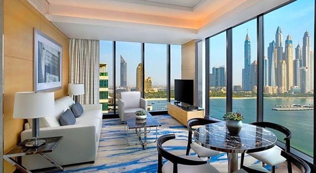 Двухместный люкс Palm c 1 комнатой с видом на море Отель Marriott Resort Palm Jumeirah