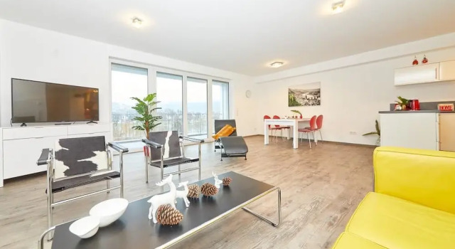 Четырёхместные апартаменты с балконом Alte Brauerei Wohnung 4