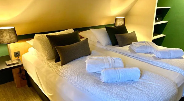 Люкс Deluxe Logis Hôtel Restaurant & Spa La Rochette